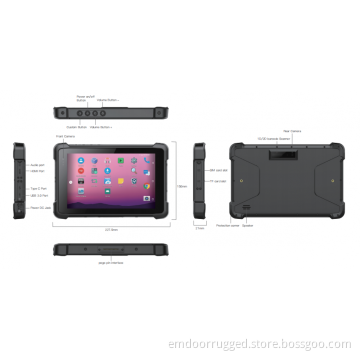 8'' Android: EM-Q81 Android 10.0 Rugged Tablet